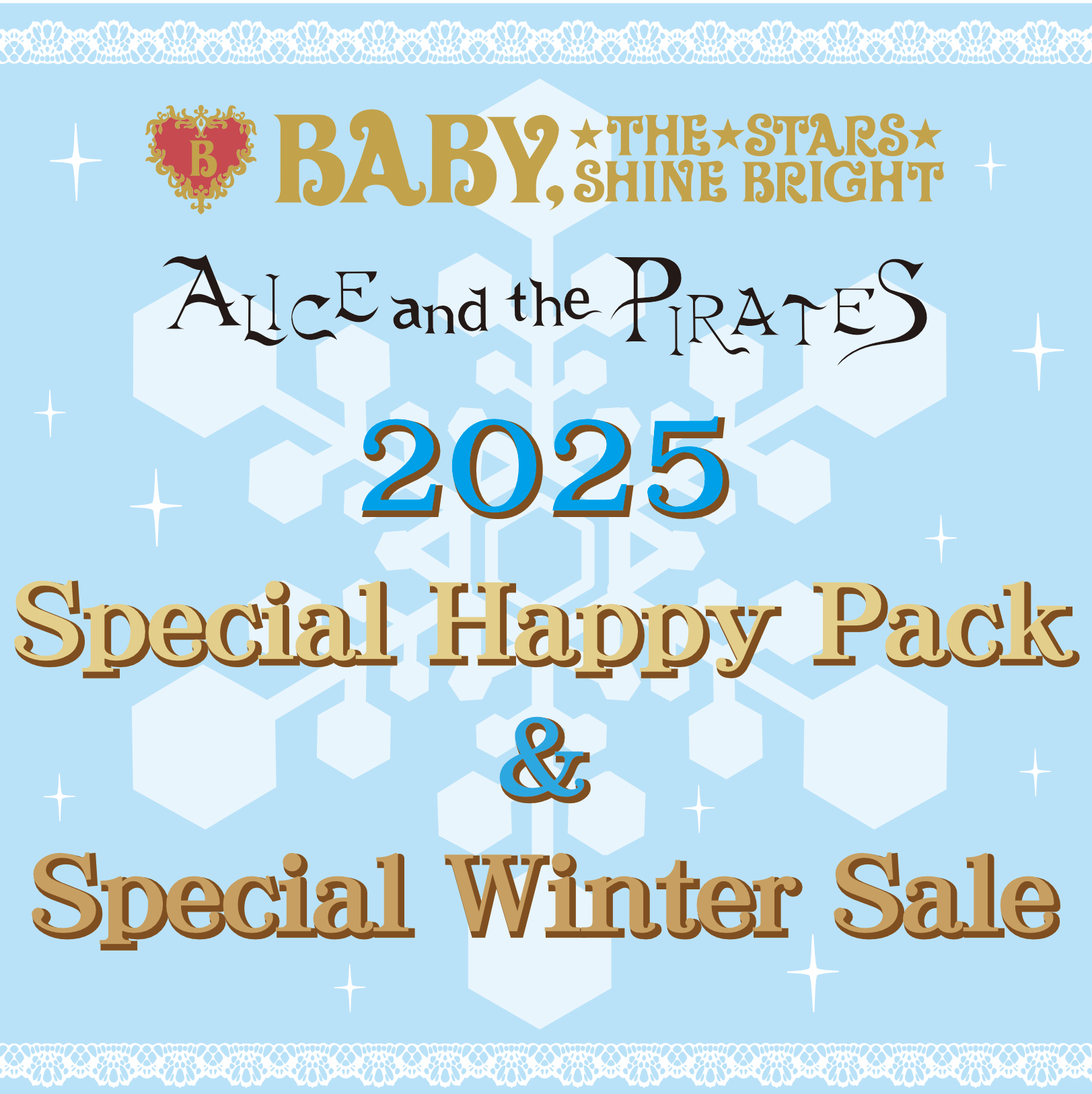 2025 Special Happy Pack販売 ＆ Special Winter Sale開催/各店営業時間変更のお知らせ